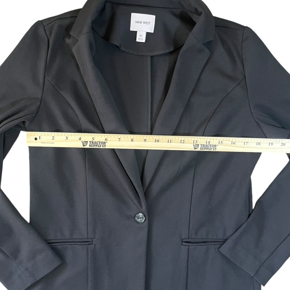 Nine West Ponte Knit Single-button blazer size M - Picture 11 of 13